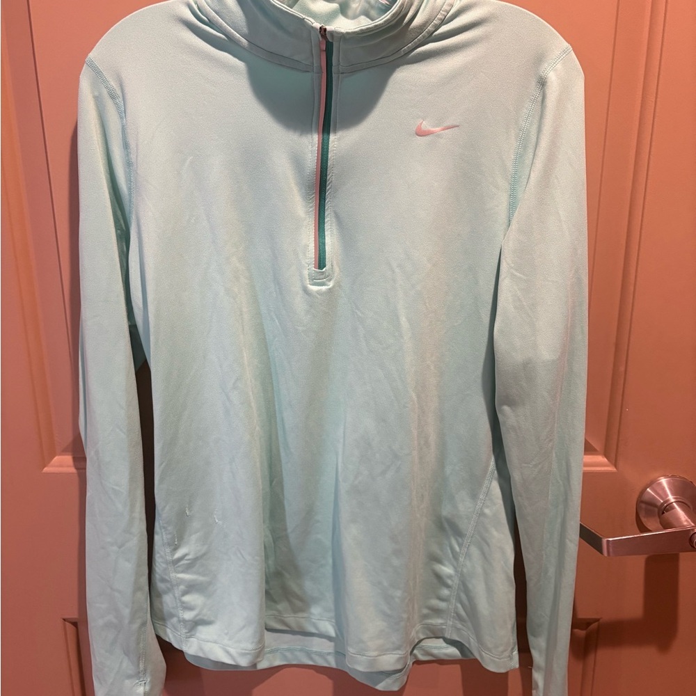 Women’s Nike Running Teal Quarterzip